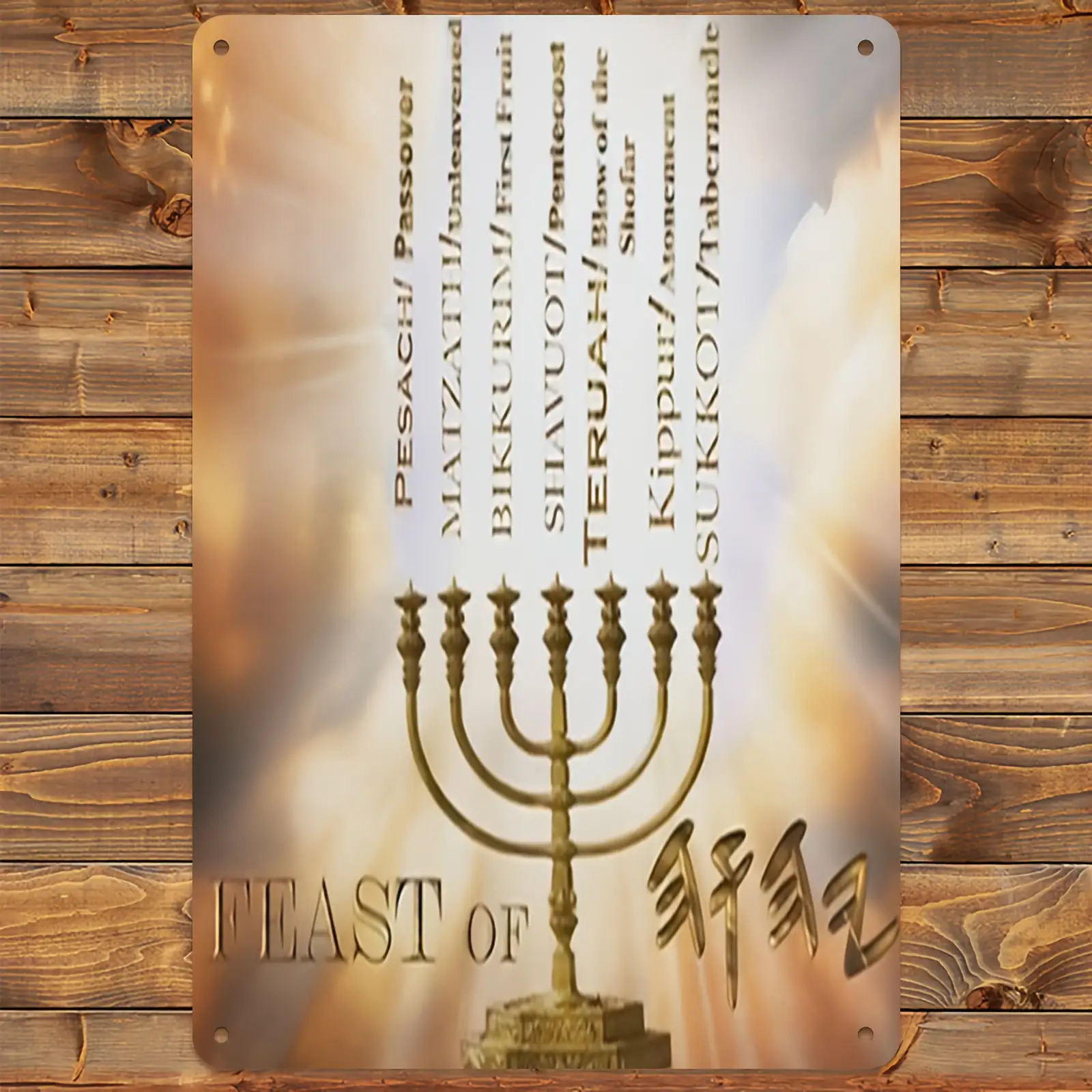 Home Decor Living Room - CIFBUYHebrew Star of David Aluminum Wall