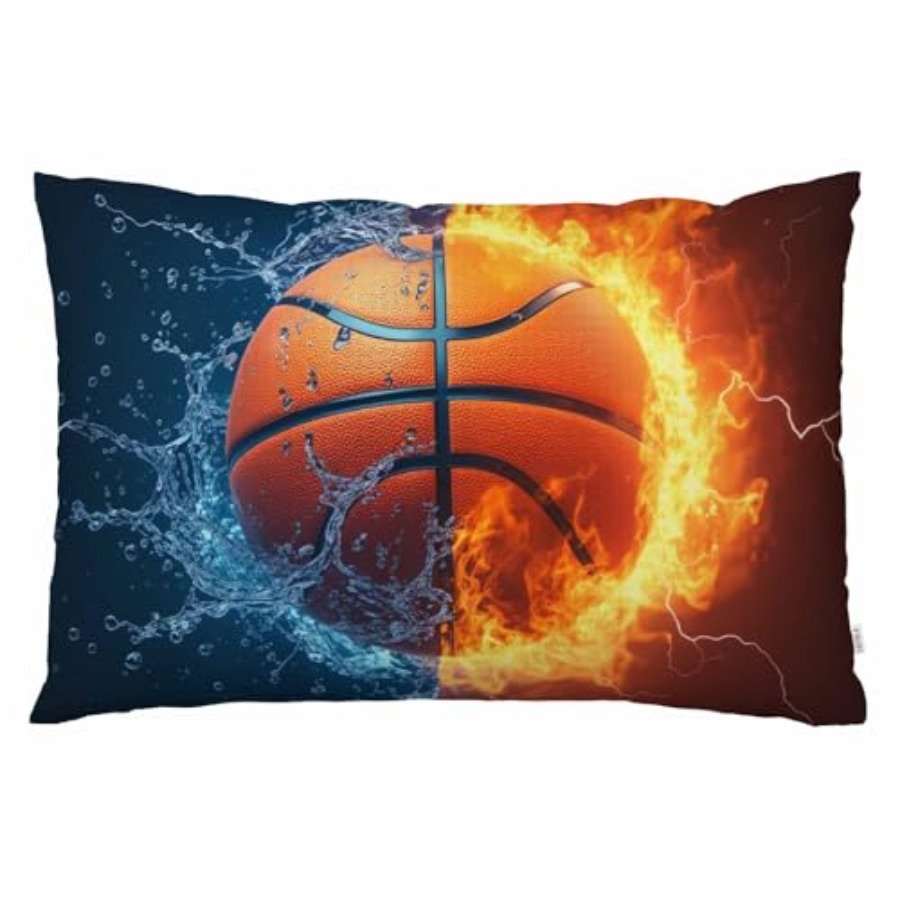 Decorative Throw Pillow - Throw Pillow Cover Fire and Ice