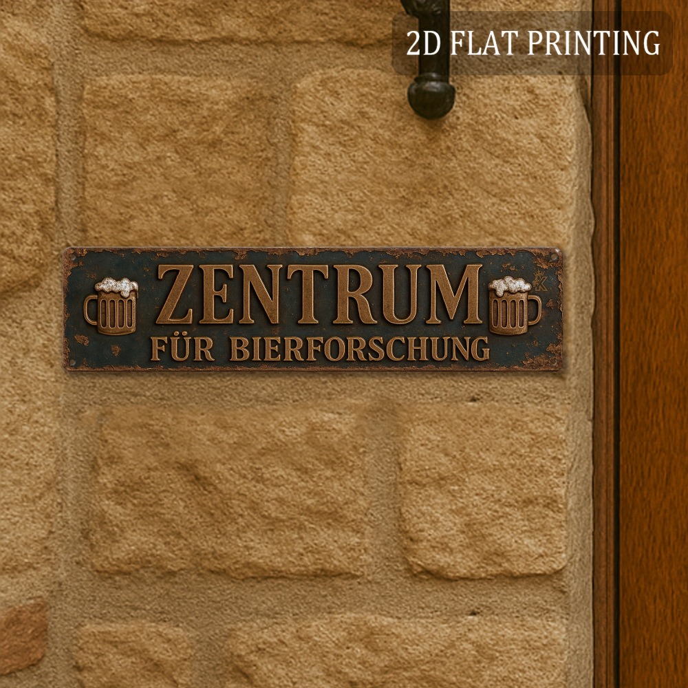 Germany Home Decor - 2D Flat Funny Beer Research Center