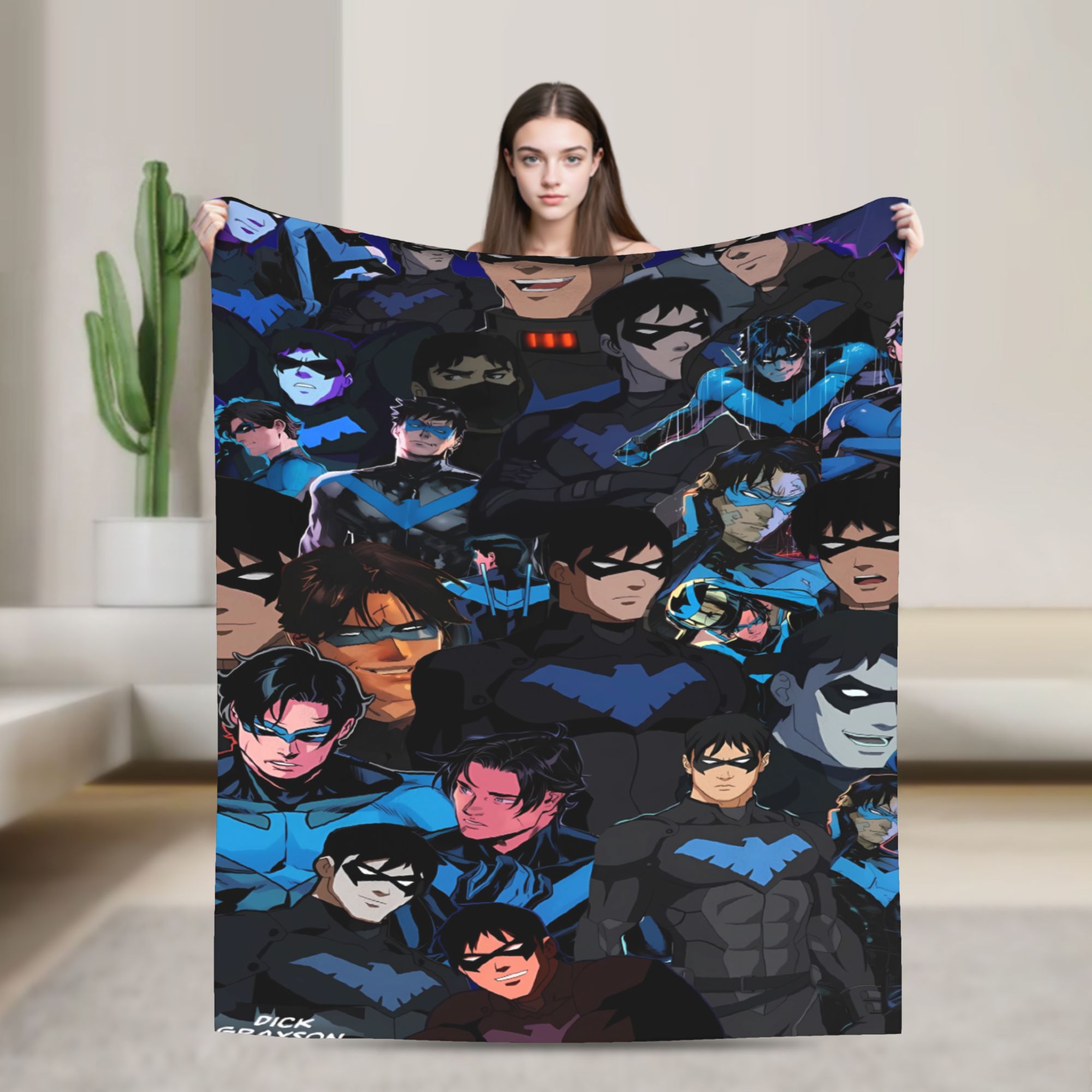 Home Decor Fallout 4 - Dicks nightwing Graysons Blanket Warm Soft