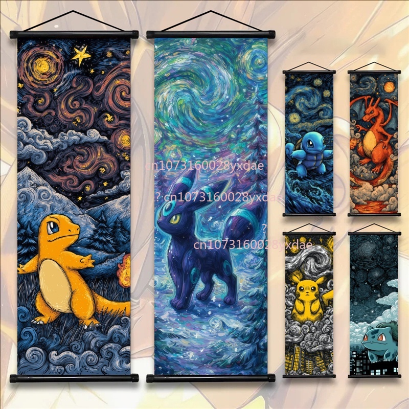 Home Decor Free Images - Printed Pokemon Poster, Anime Wall Artwork,