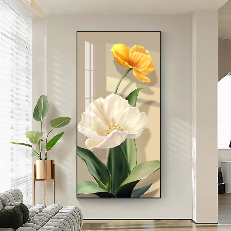 Home Decor Yellow - Nordic Vintage Wall Art Chic White