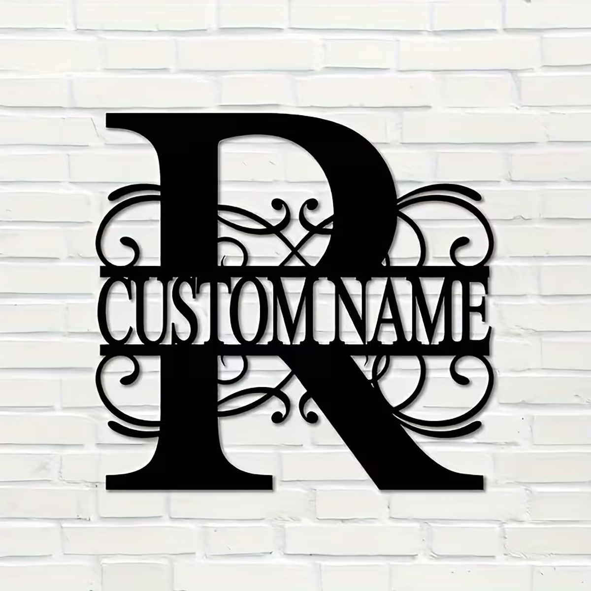 Home Decor Garden - Classic Custom Monogram Metal Wall Art