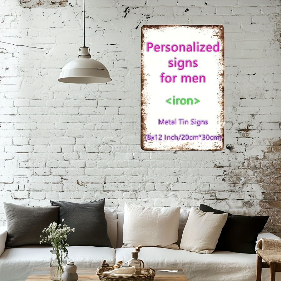 Home Decor Free Images - 1-Pack Vintage Customizable Metal Tags -