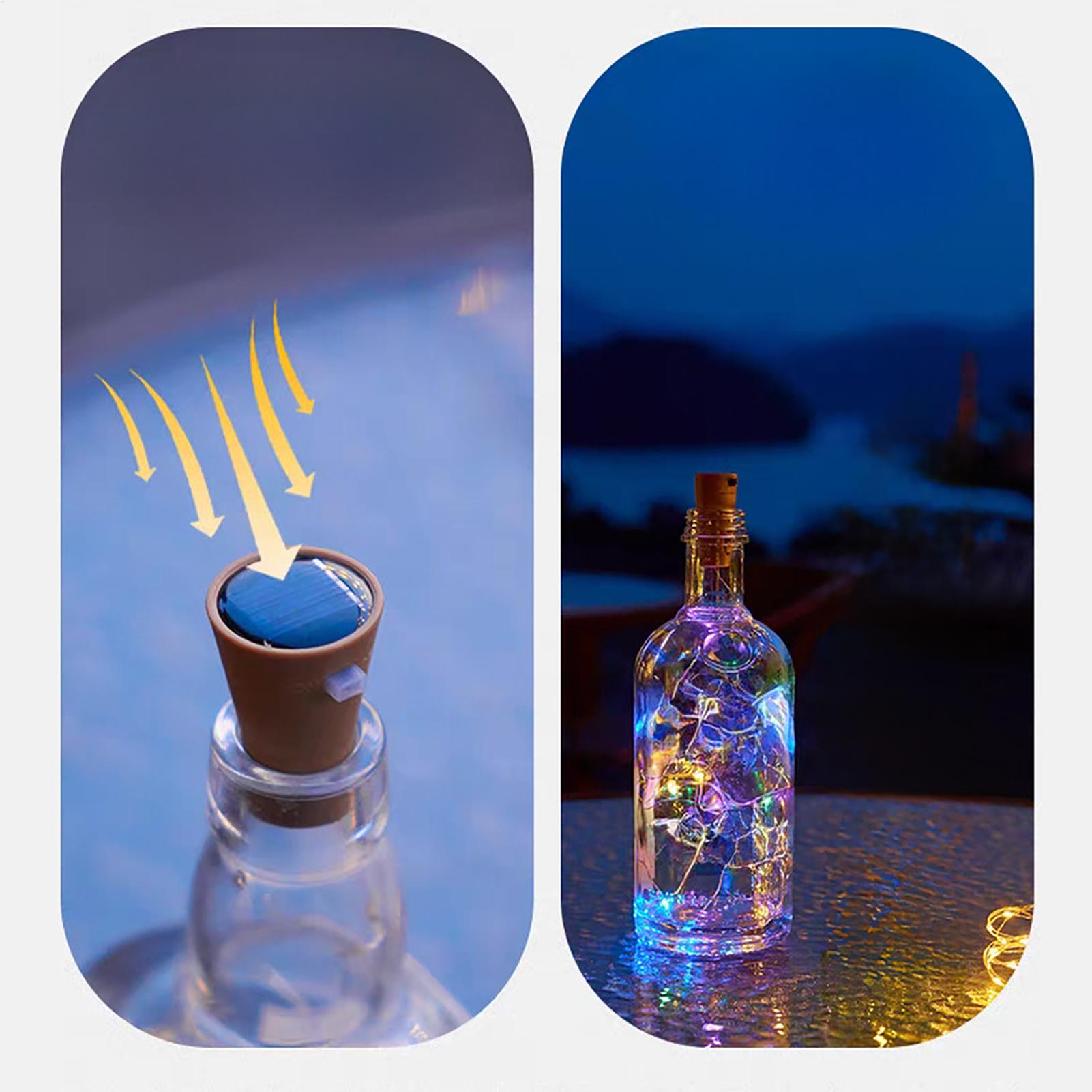 Home Decor Garden - Solar Wine Bottle Lights 6 Pieces