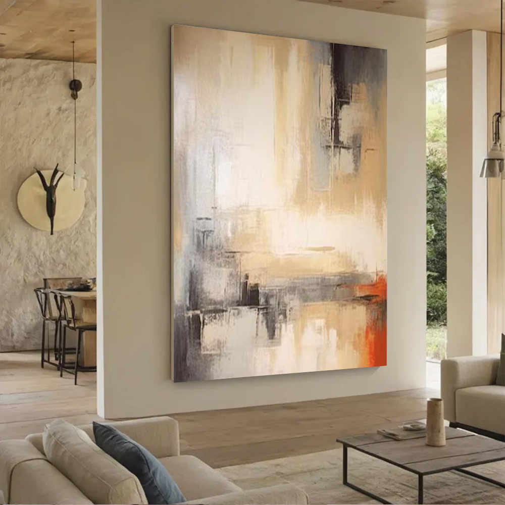 100% Handmade Abstract Oil Pai - Home Decor Free Images 评论和价格