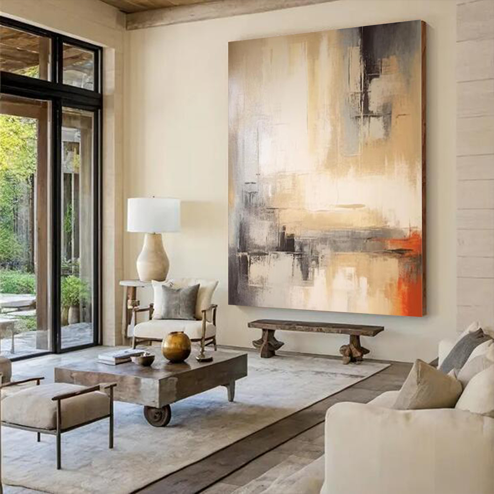 100% Handmade Abstract Oil Pai - Home Decor Free Images 评论和价格