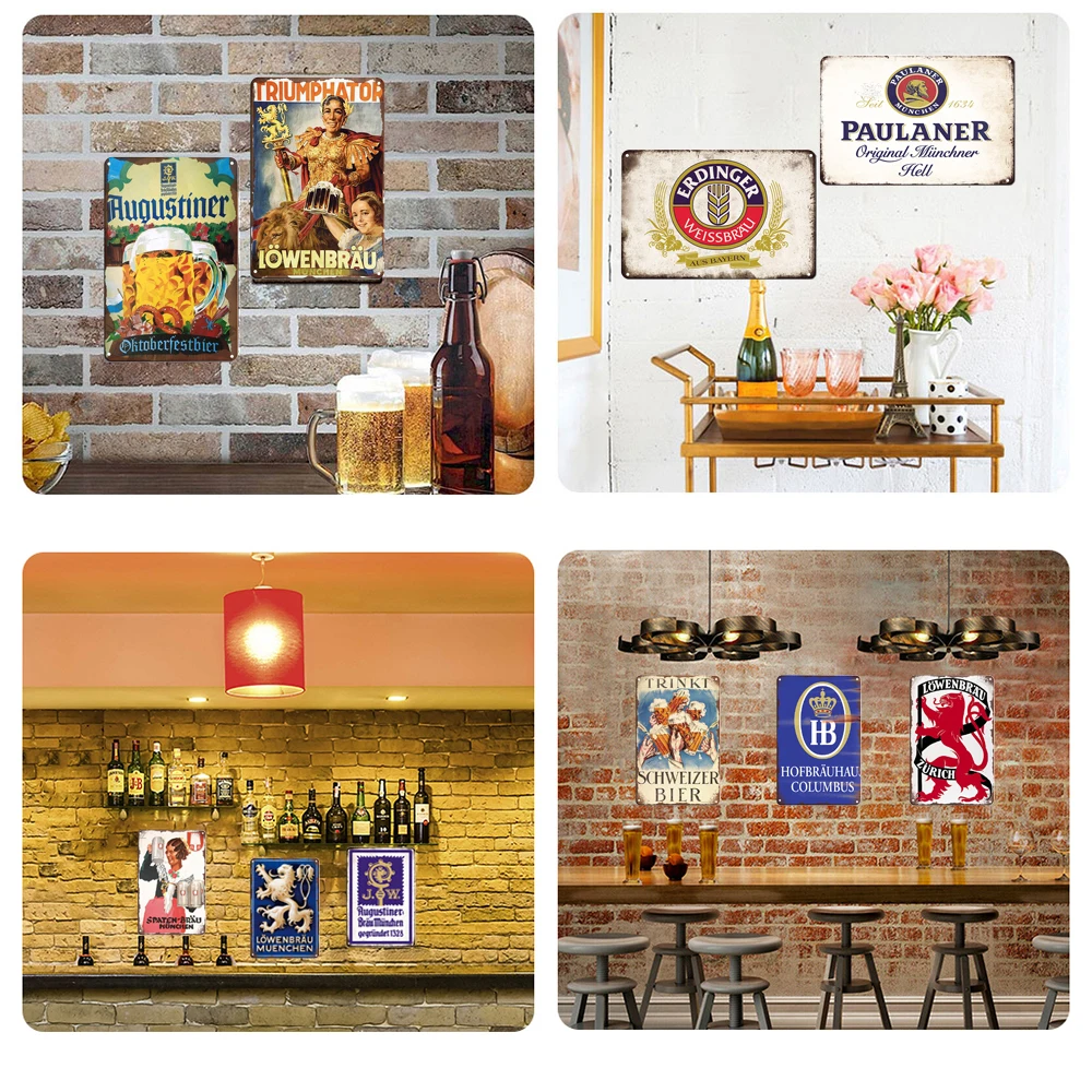 Retro Vintage Germany Paulaner - Germany Home Decor 评论和价格
