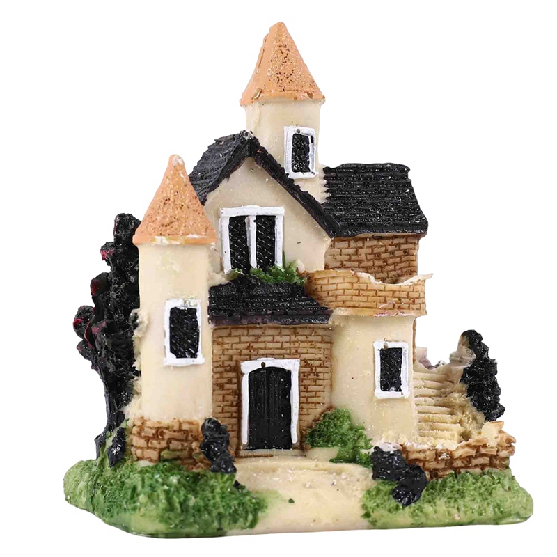 Cute Mini Resin House Miniatur - Home Decor Garden 评论和价格