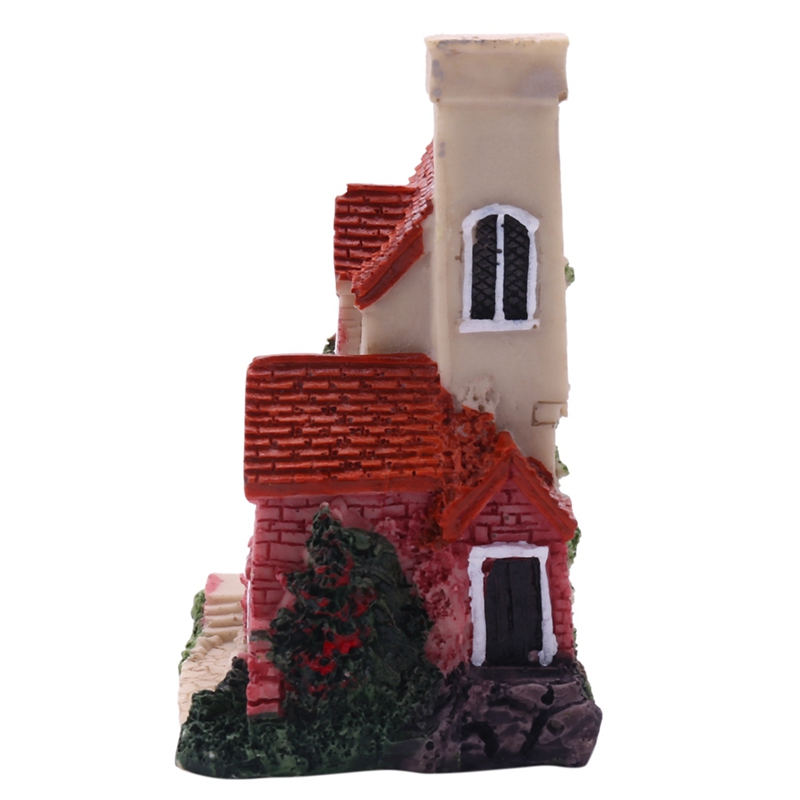 Cute Mini Resin House Miniatur - Home Decor Garden 评论和价格