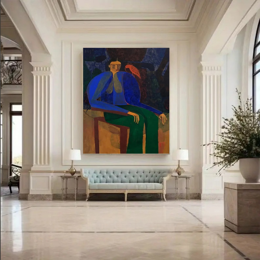 100% Handmade Abstract Oil Pai - Home Decor Free Images 评论和价格