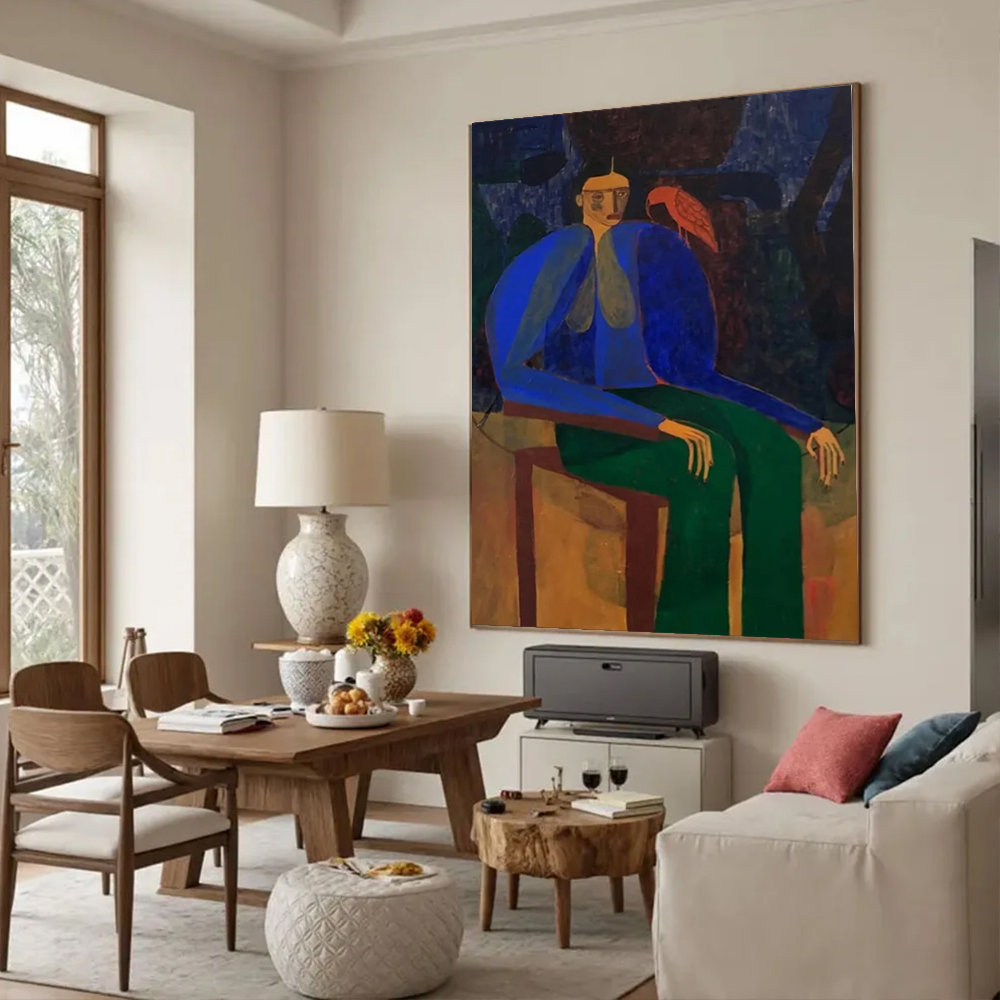 100% Handmade Abstract Oil Pai - Home Decor Free Images 评论和价格
