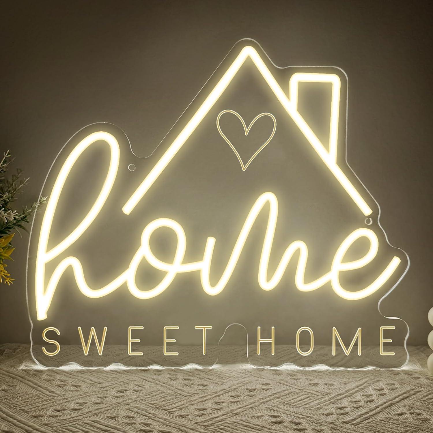 Sweet Home Neon Sign USB Dimma - Home Decor Lighting 评论和价格