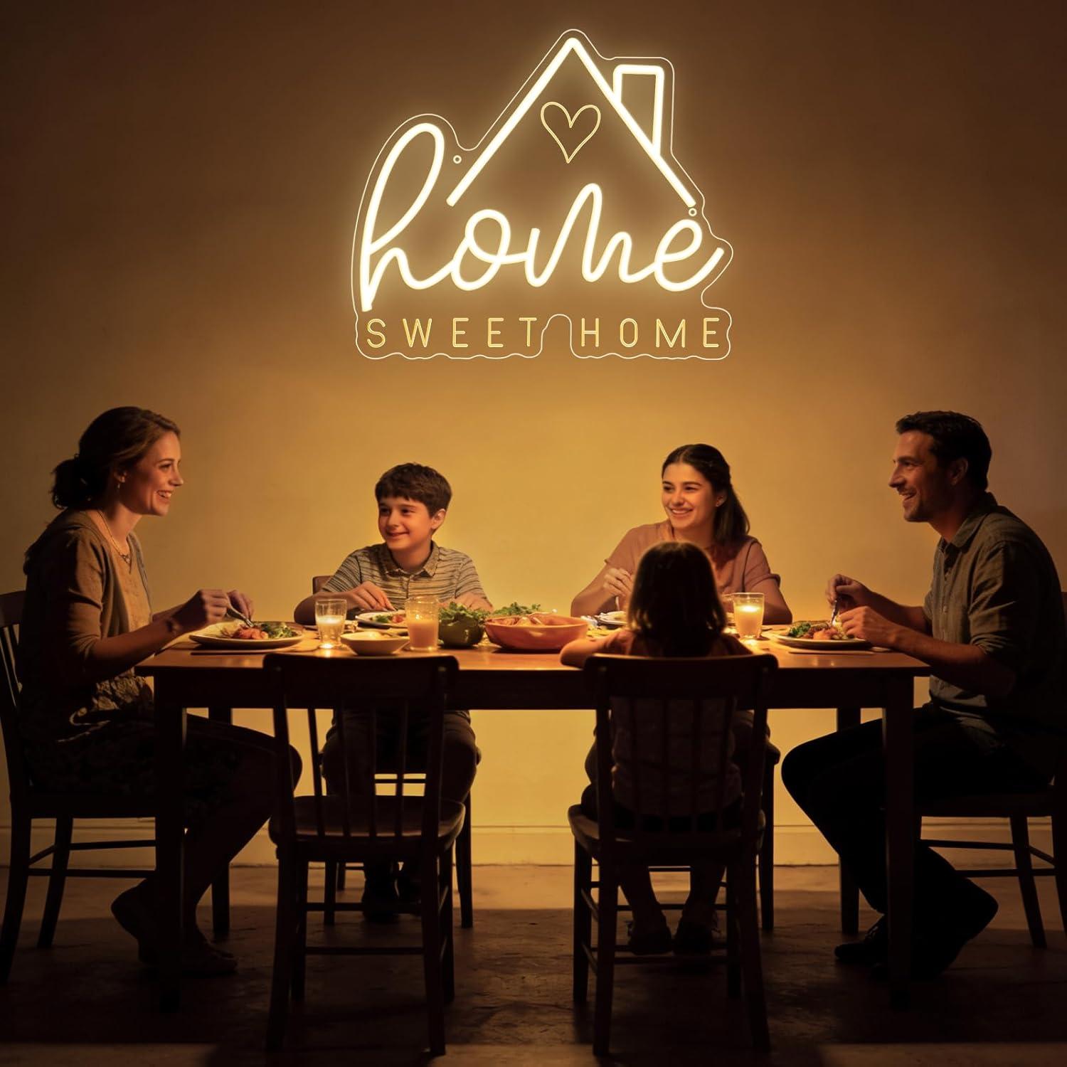 Sweet Home Neon Sign USB Dimma - Home Decor Lighting 评论和价格