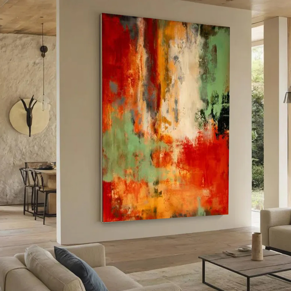100% Handmade Abstract Oil Pai - Home Decor Free Images 评论和价格