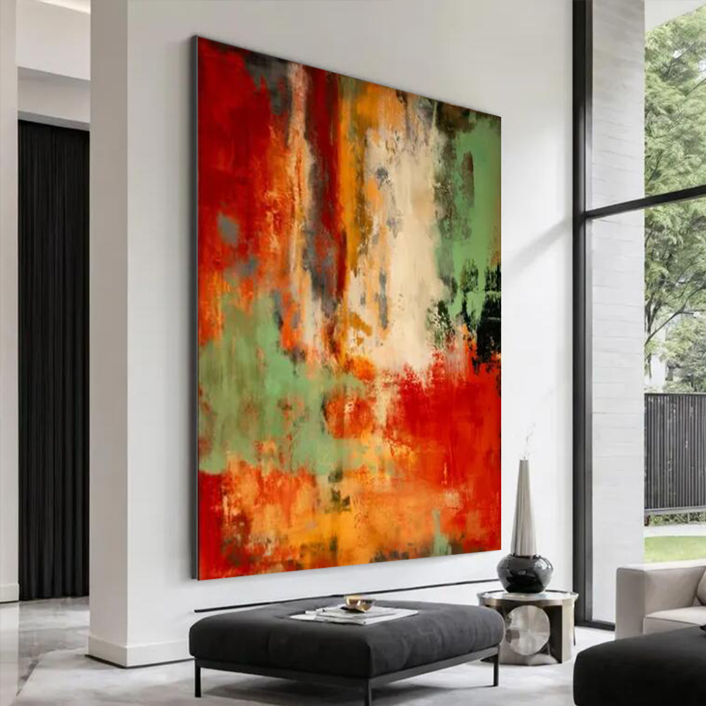 100% Handmade Abstract Oil Pai - Home Decor Free Images 评论和价格