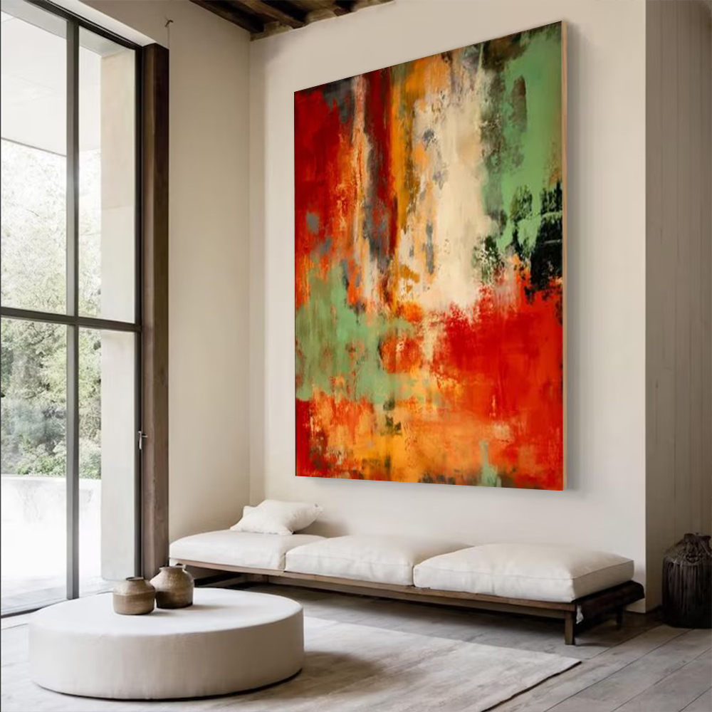 100% Handmade Abstract Oil Pai - Home Decor Free Images 评论和价格