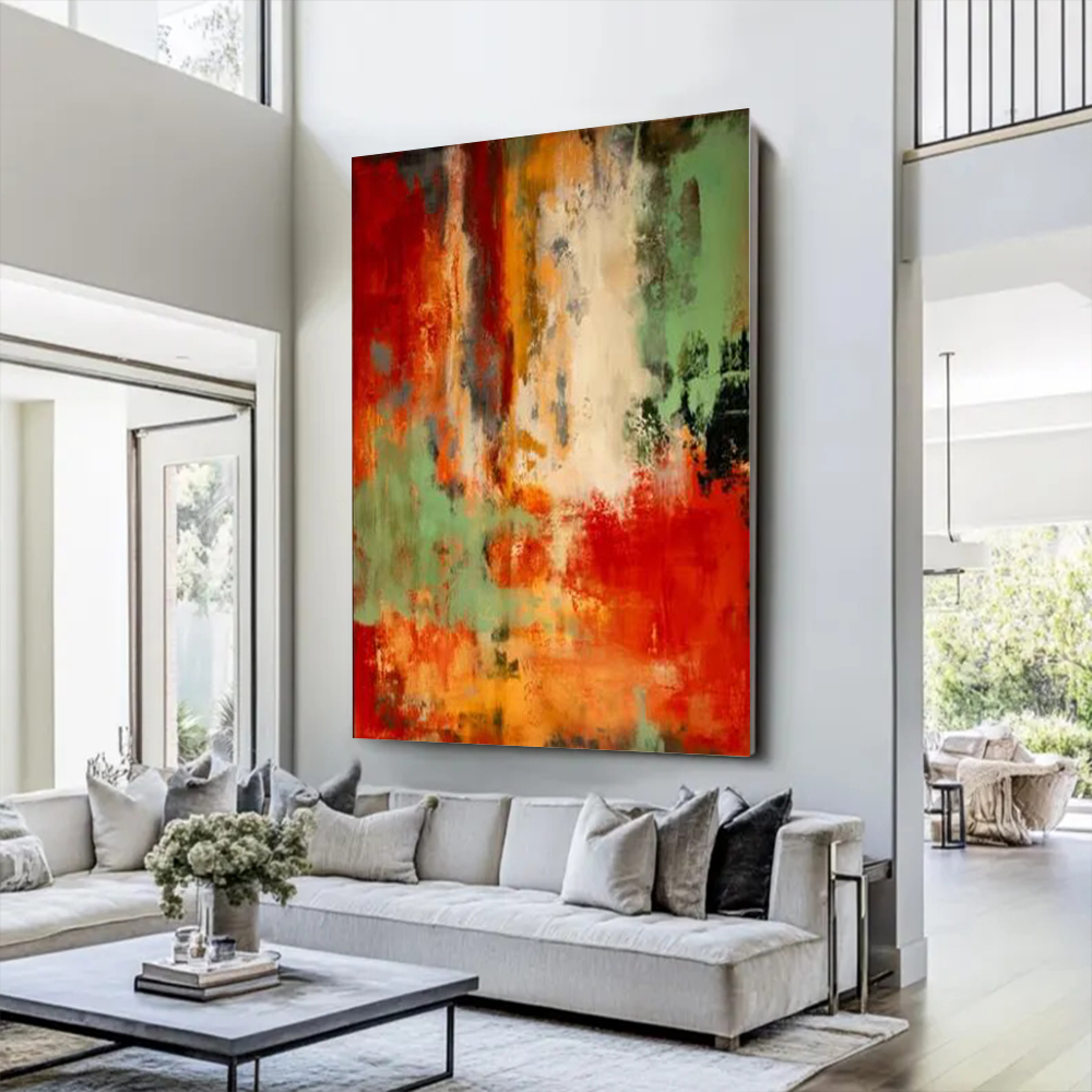 100% Handmade Abstract Oil Pai - Home Decor Free Images 评论和价格