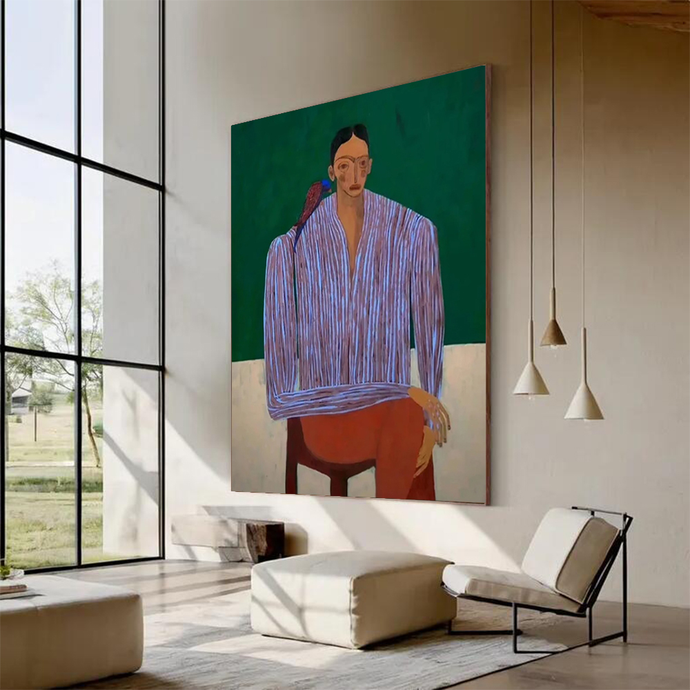 100% Handmade Abstract Oil Pai - Home Decor Free Images 评论和价格