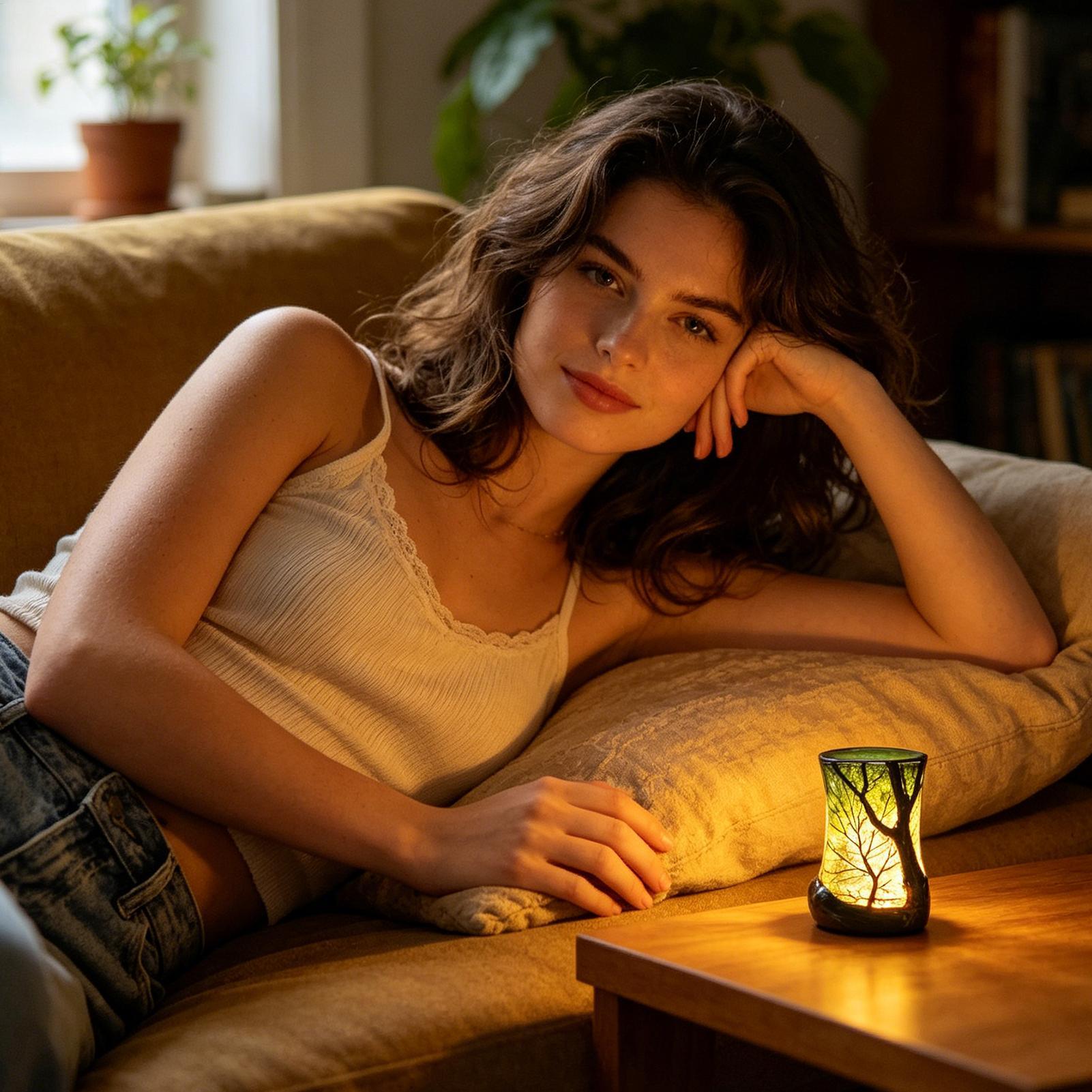 Bedside Table Lamp Forest Nigh - Home Decor Lighting 评论和价格