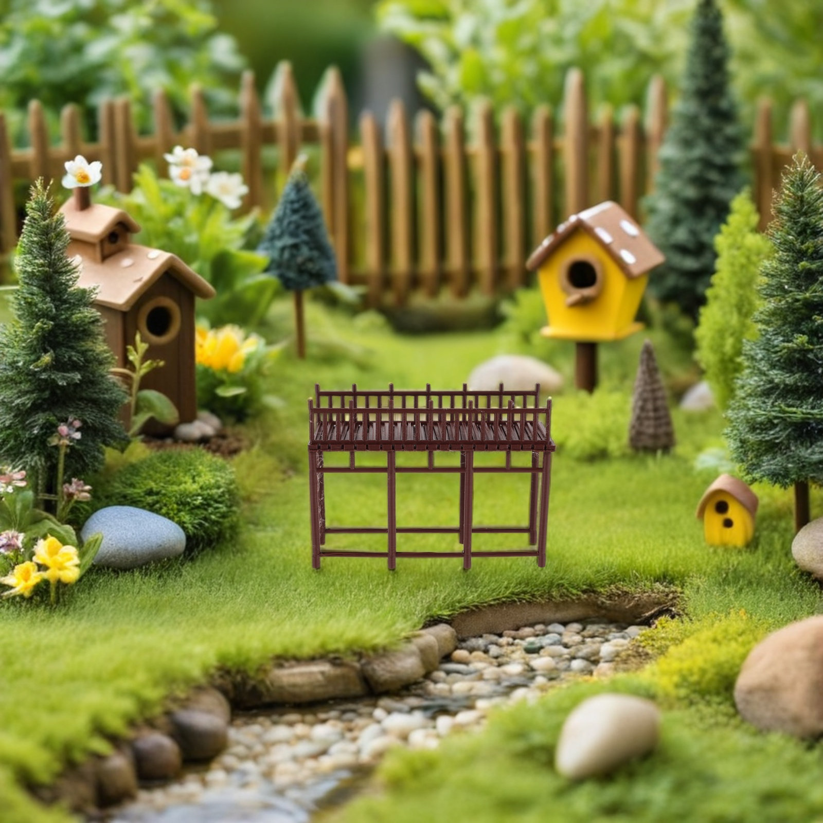 2Pcs Miniature Corridor Decora - Home Decor Garden 评论和价格