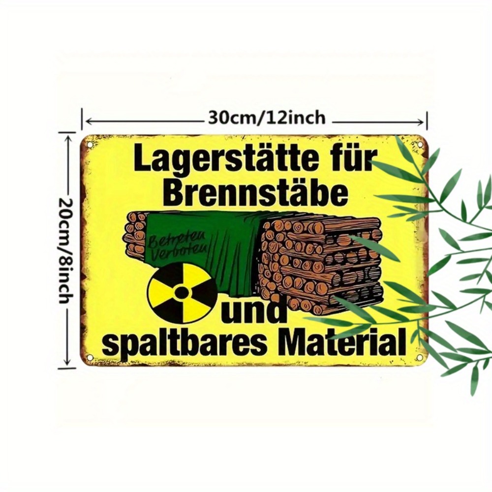 Vintage Nuclear Fuel Storage T - Germany Home Decor 评论和价格