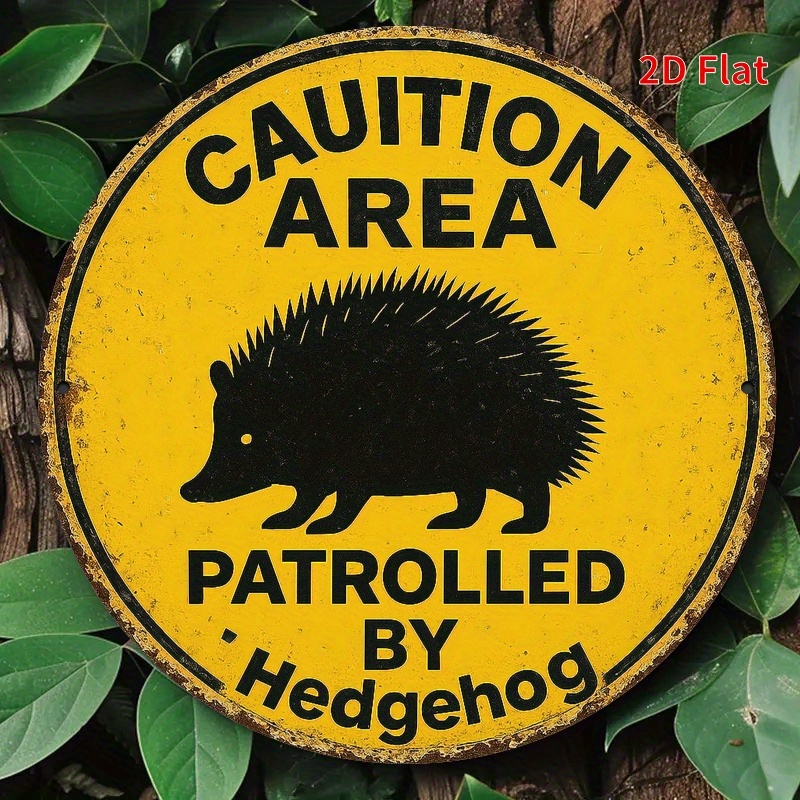 Vintage Rustic Hedgehog Patrol - Home Decor Yellow 评论和价格