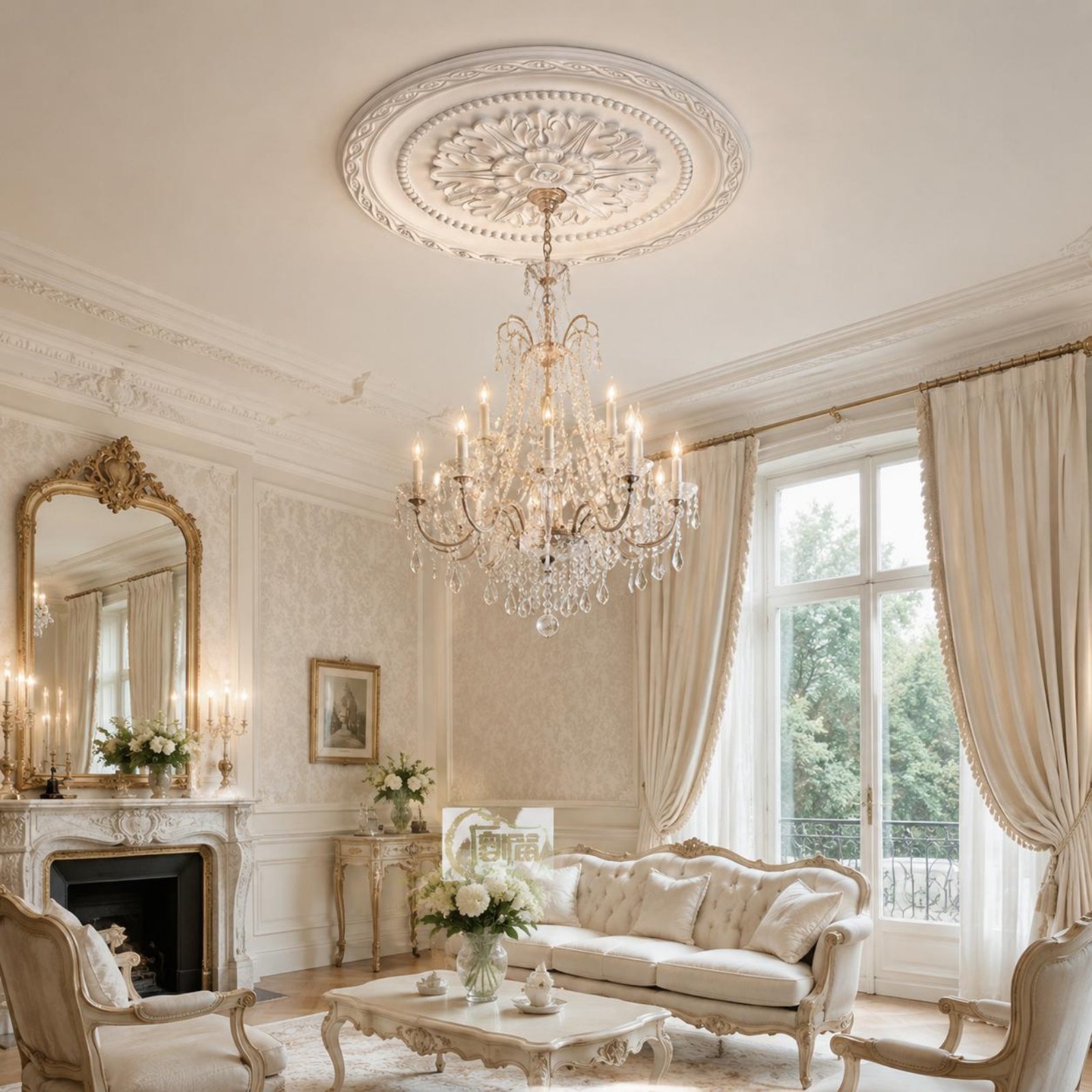 Ceiling Medallion European Des - Home Decor Living Room 评论和价格