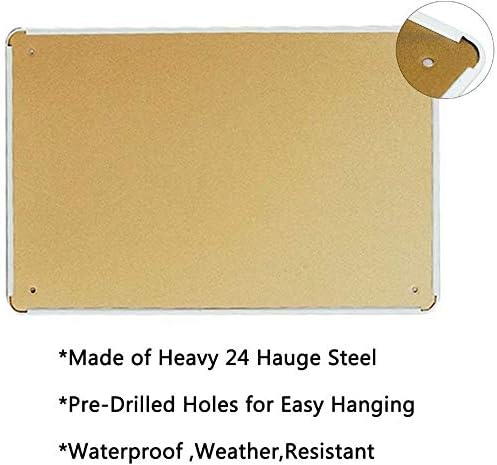HOUVSSEN Metal Tin Sign, 8 x 1 - Germany Home Decor 评论和价格