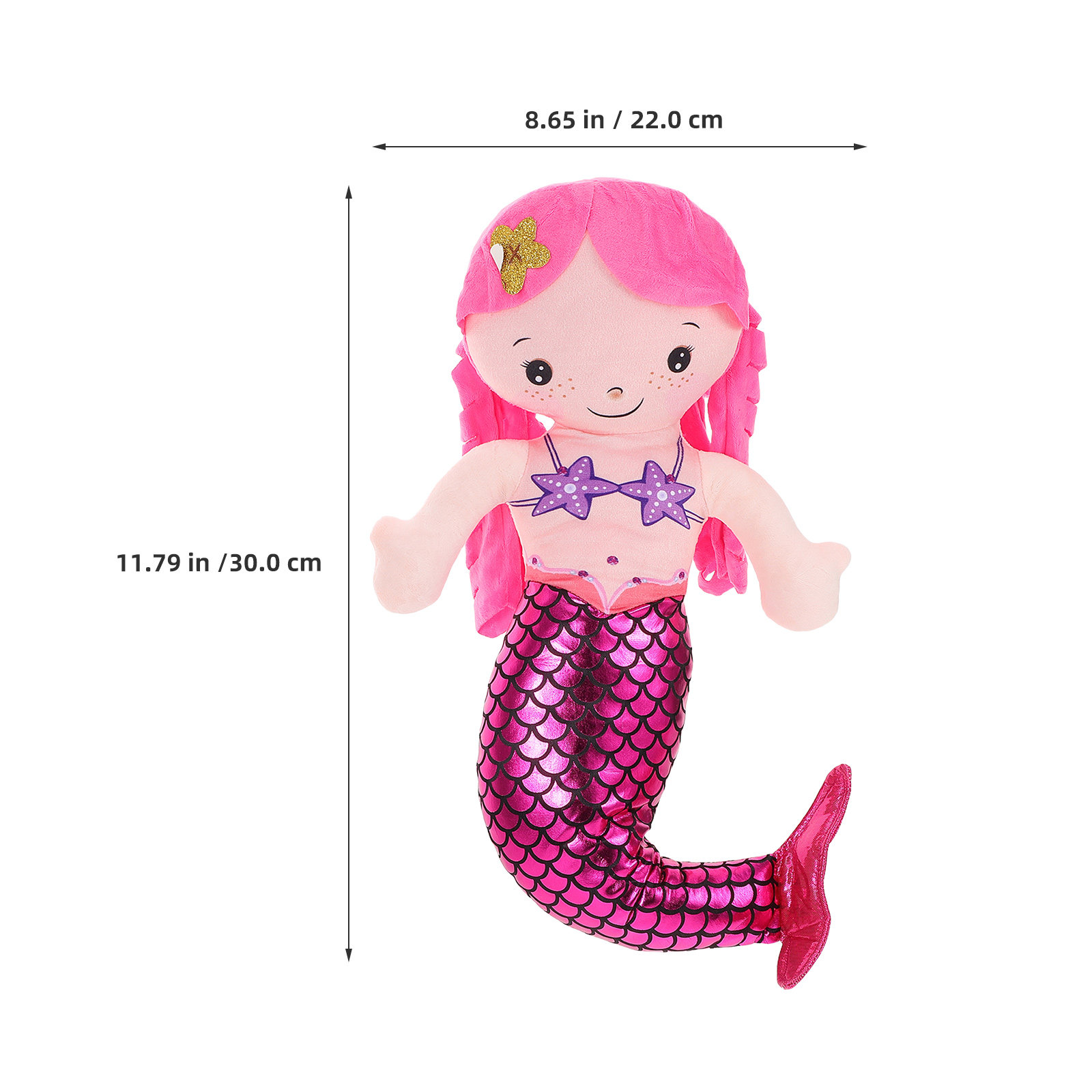 2Pcs Mermaid Pillow Soft Stuff - Decorative Throw Pillow 评论和价格