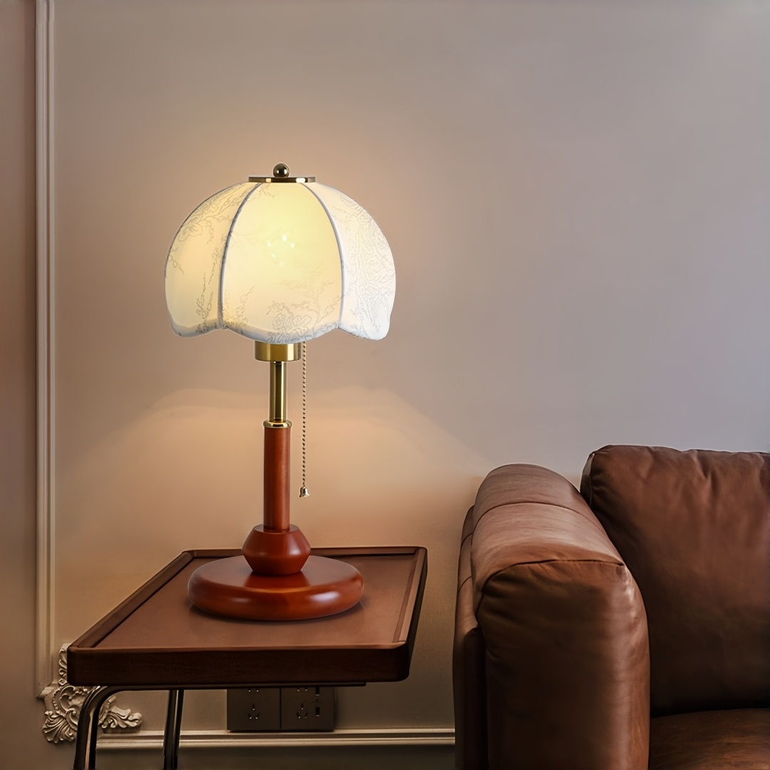 Vintage Scalloped Dome Table L - Home Decor Lighting 评论和价格
