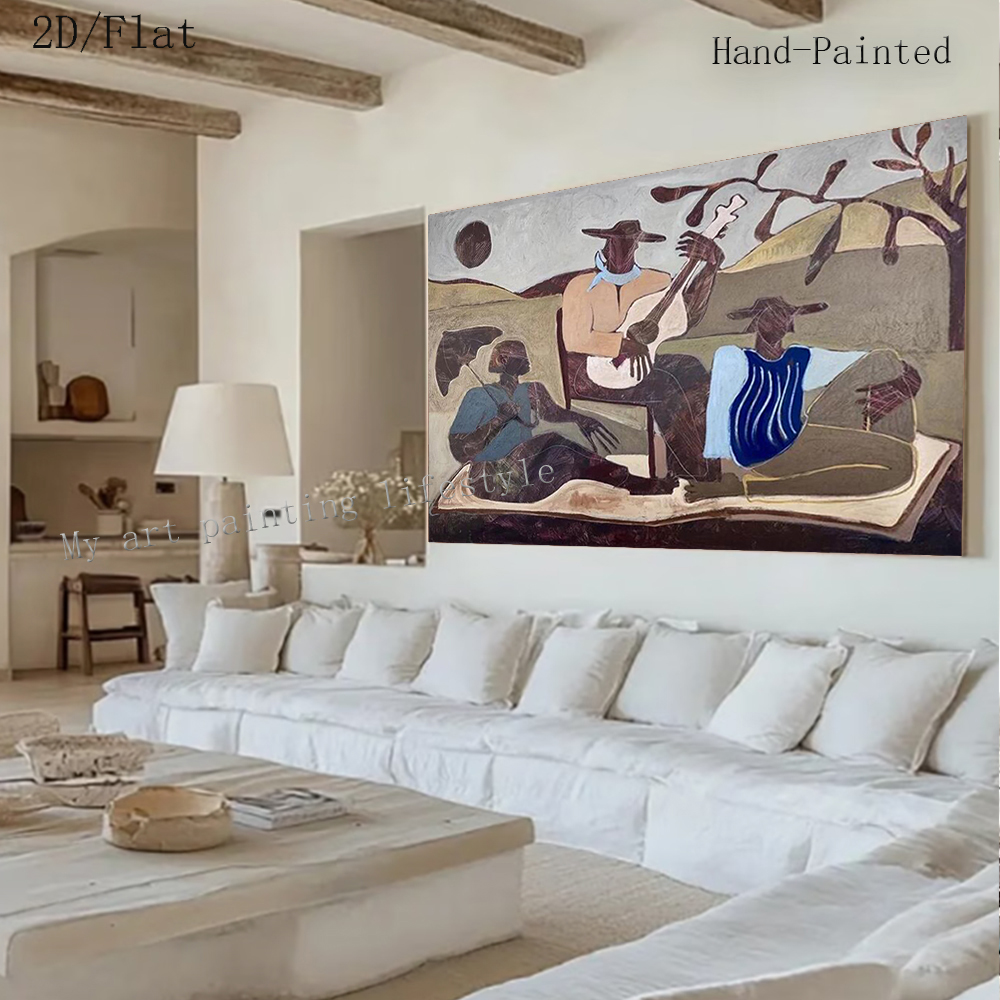 100% Handmade Abstract Oil Pai - Home Decor Free Images 评论和价格
