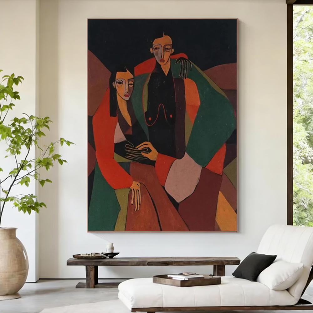 100% Handmade Abstract Oil Pai - Home Decor Free Images 评论和价格
