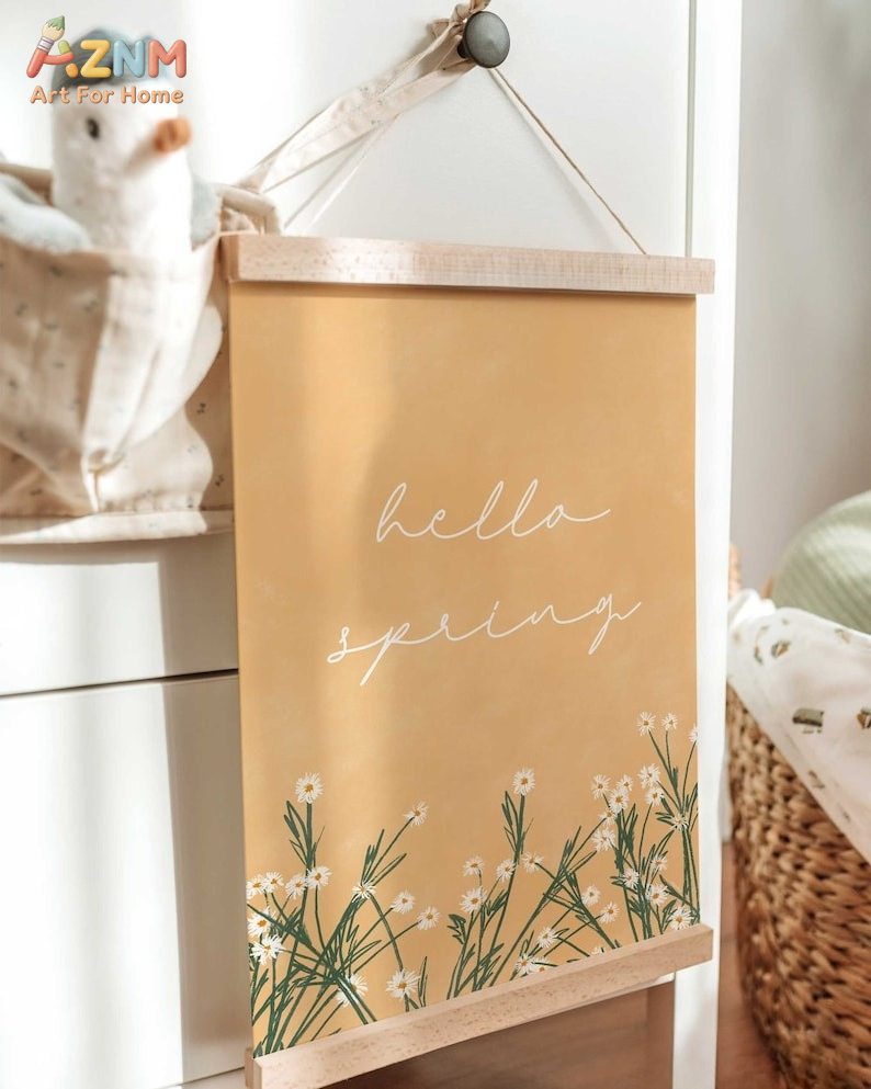 AZNM Unframed Canvas Print Hel - Home Decor Yellow 评论和价格