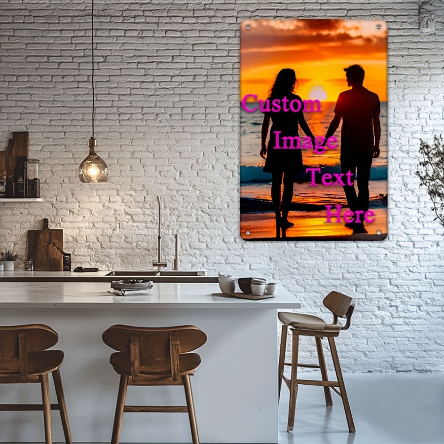 Custom Image/Text 2D Flat Prin - Home Decor Free Images 评论和价格