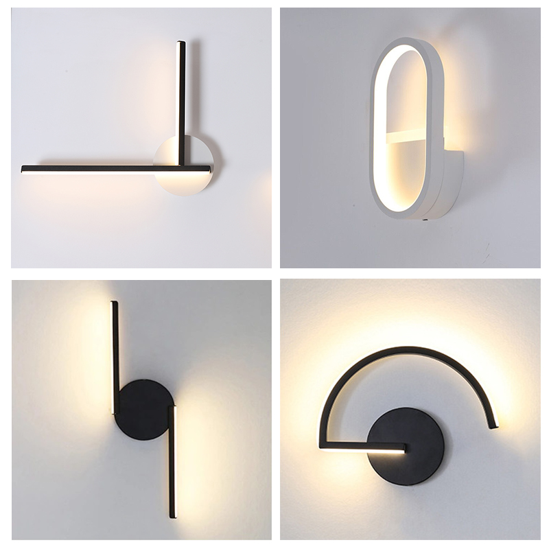 Modern Nordic LED Wall Lamp, M - Home Decor Living Room 评论和价格