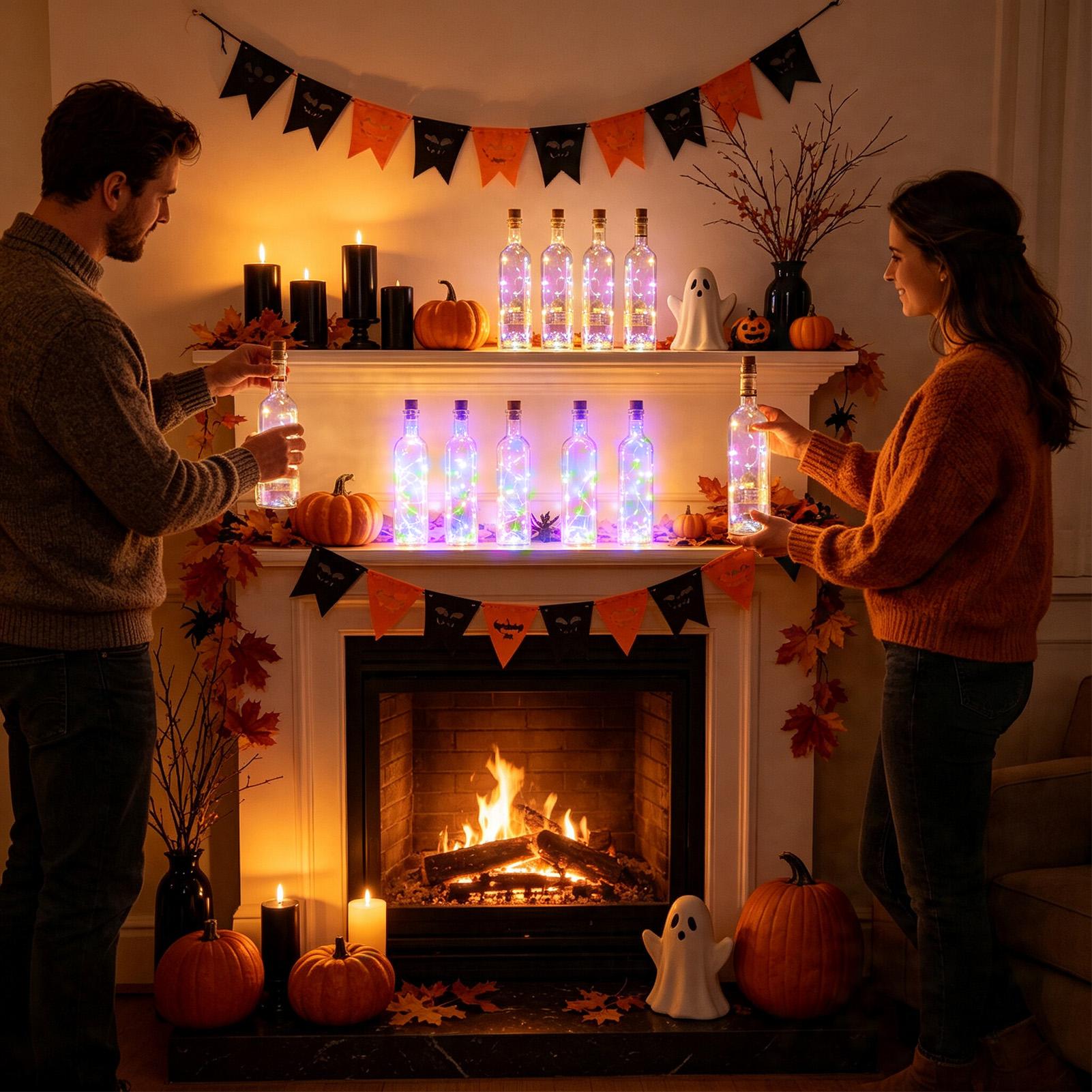Cork Lights For Wine Bottles 6 - Home Decor Garden 评论和价格