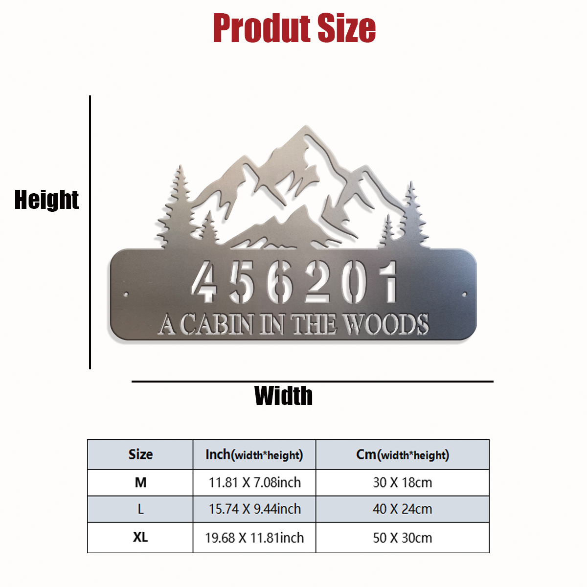 Custom mountain range Metal Wa - Home Decor Garden 评论和价格