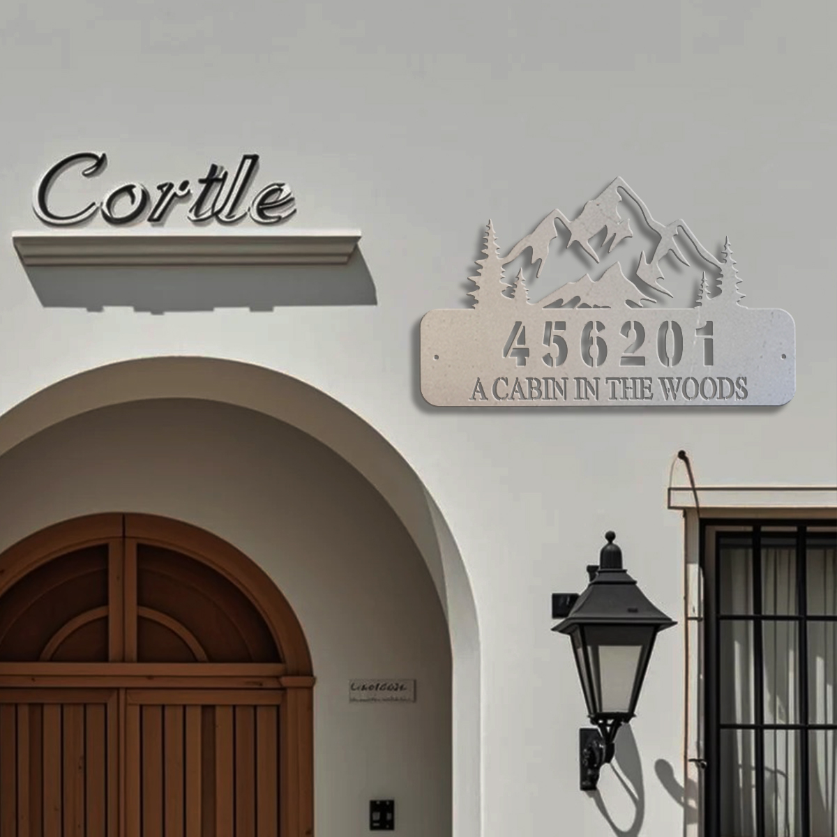 Custom mountain range Metal Wa - Home Decor Garden 评论和价格