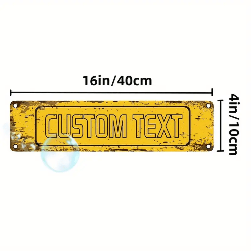 Custom Vintage metal Wall Sign - Home Decor Garden 评论和价格