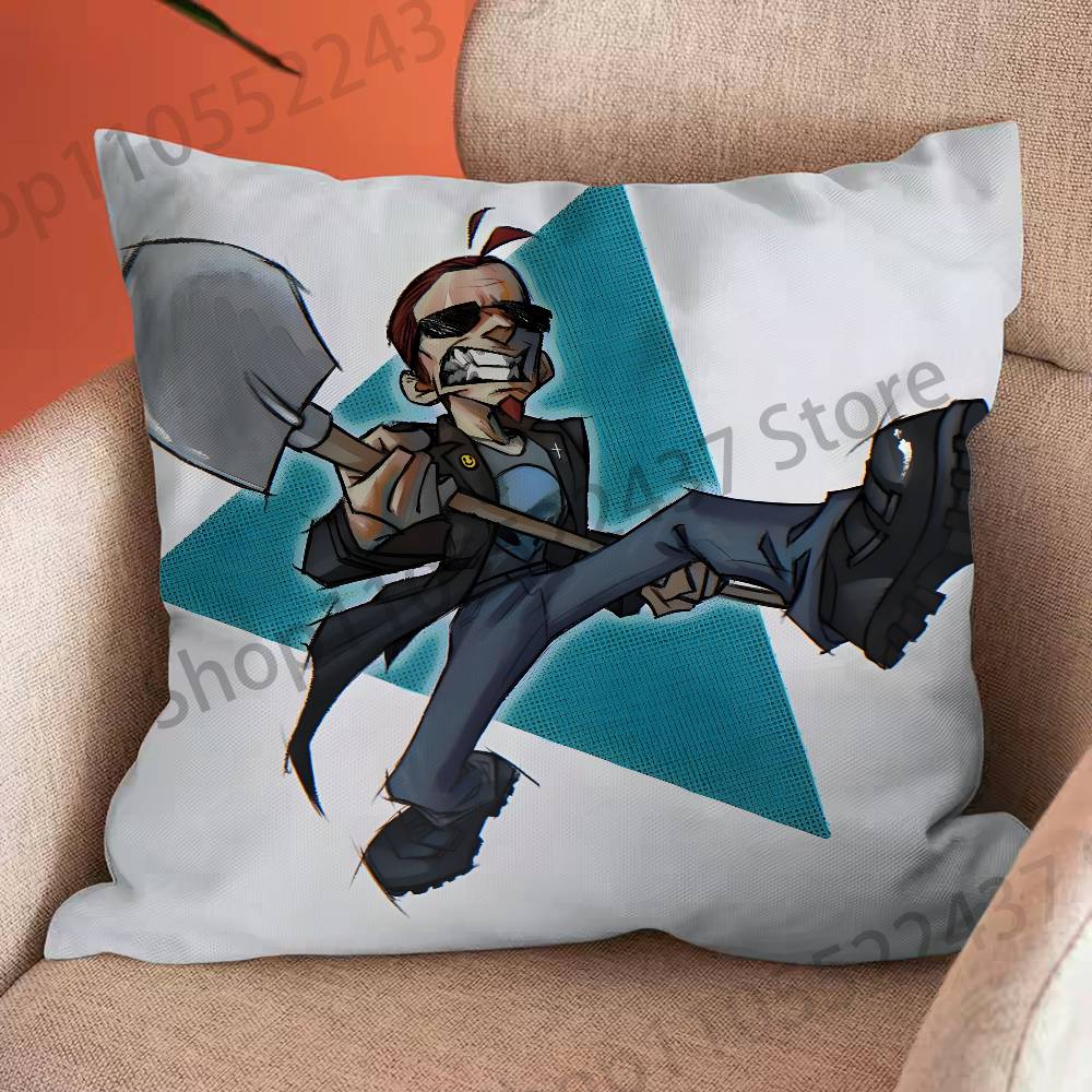 The P-Postal D-Dude Print Thro - Decorative Throw Pillow 评论和价格