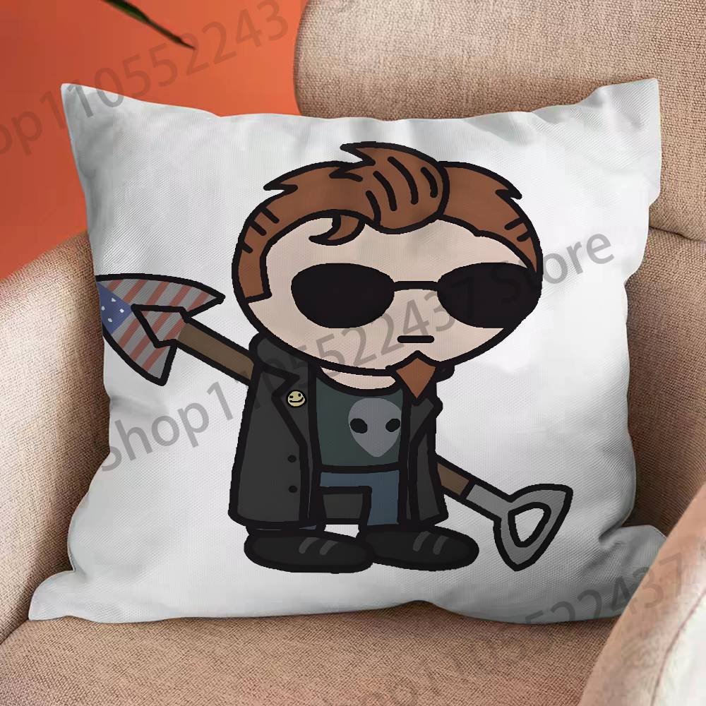 The P-Postal D-Dude Print Thro - Decorative Throw Pillow 评论和价格