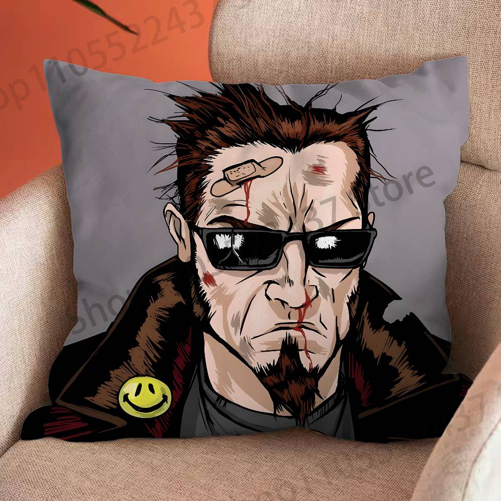 The P-Postal D-Dude Print Thro - Decorative Throw Pillow 评论和价格