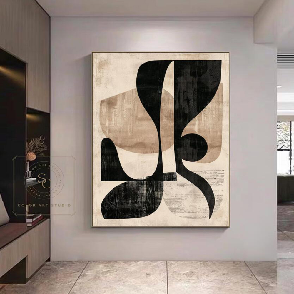 100% Handmade Abstract Oil Pai - Home Decor Free Images 评论和价格