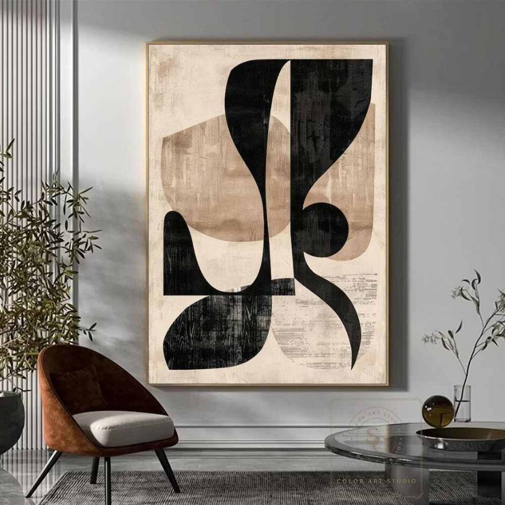 100% Handmade Abstract Oil Pai - Home Decor Free Images 评论和价格