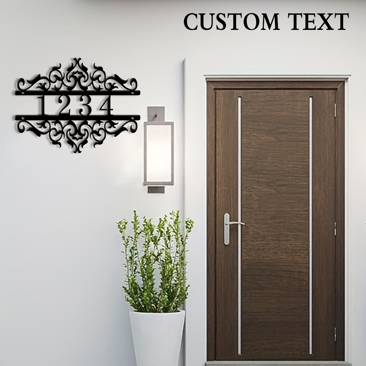 1Pc Custom heart Metal Door St - Home Decor Garden 评论和价格