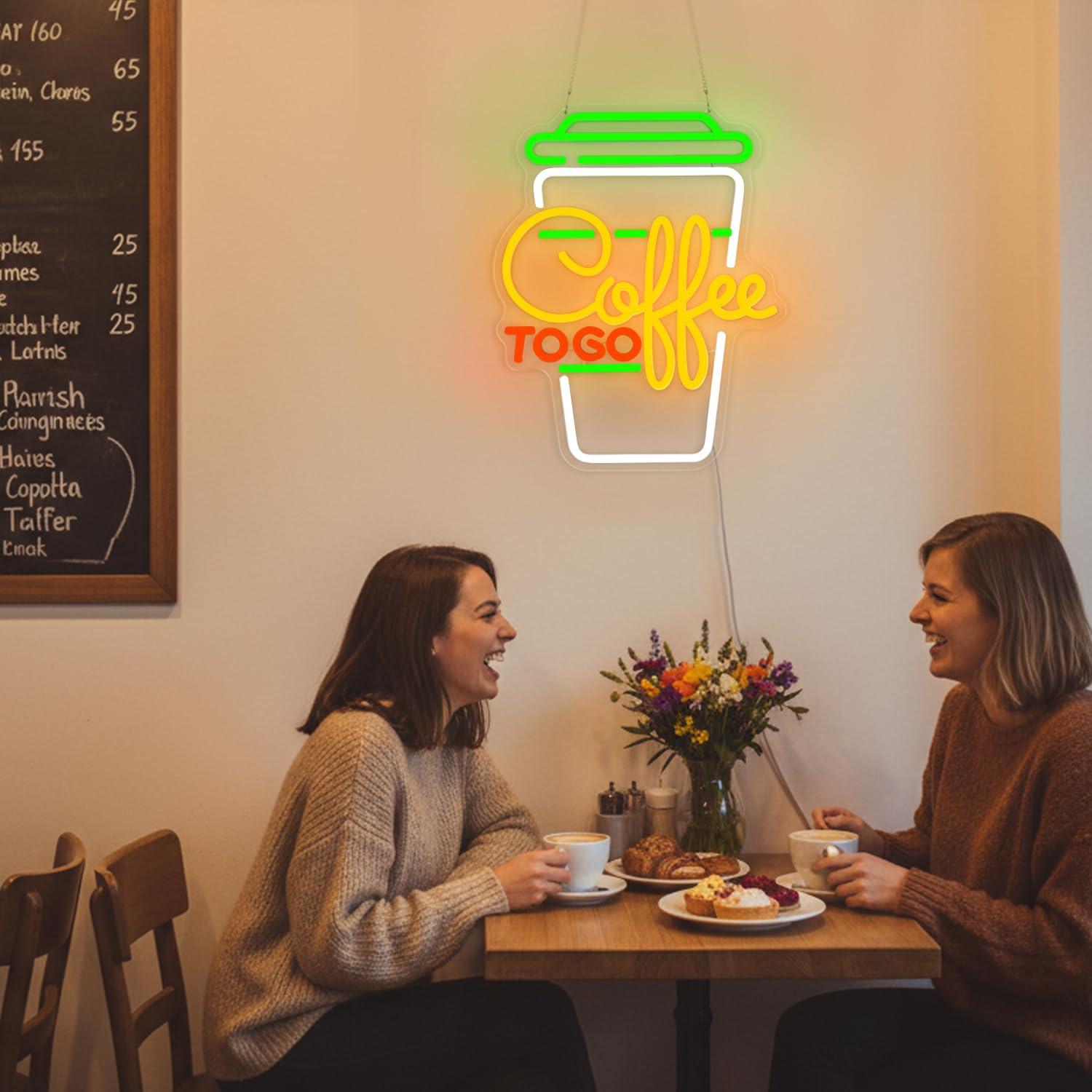 Coffee Neon Sign USB Dimmable  - Home Decor Lighting 评论和价格