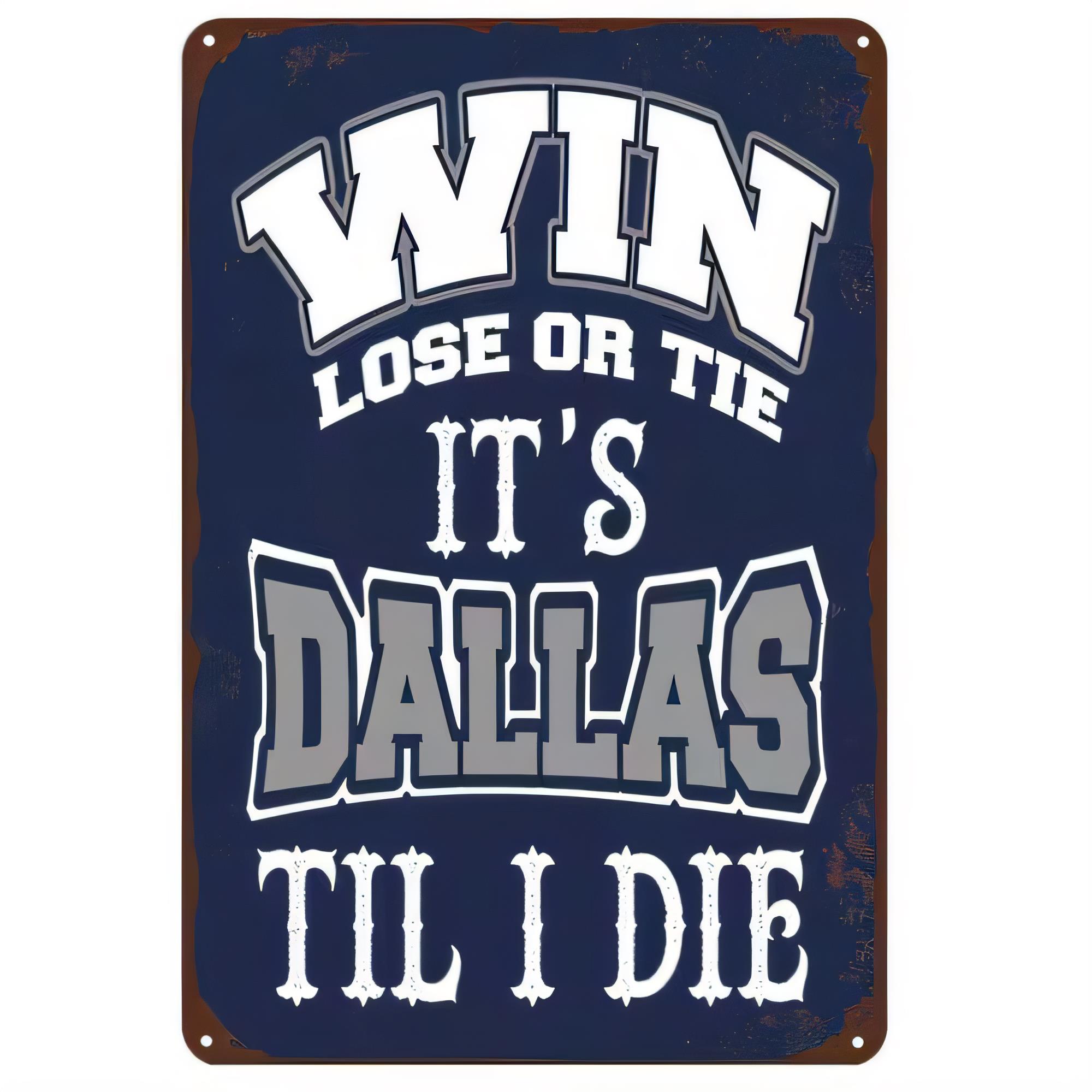 Tin Sign, Y’all Lose Or Tie It - Home Decor Dallas 评论和价格
