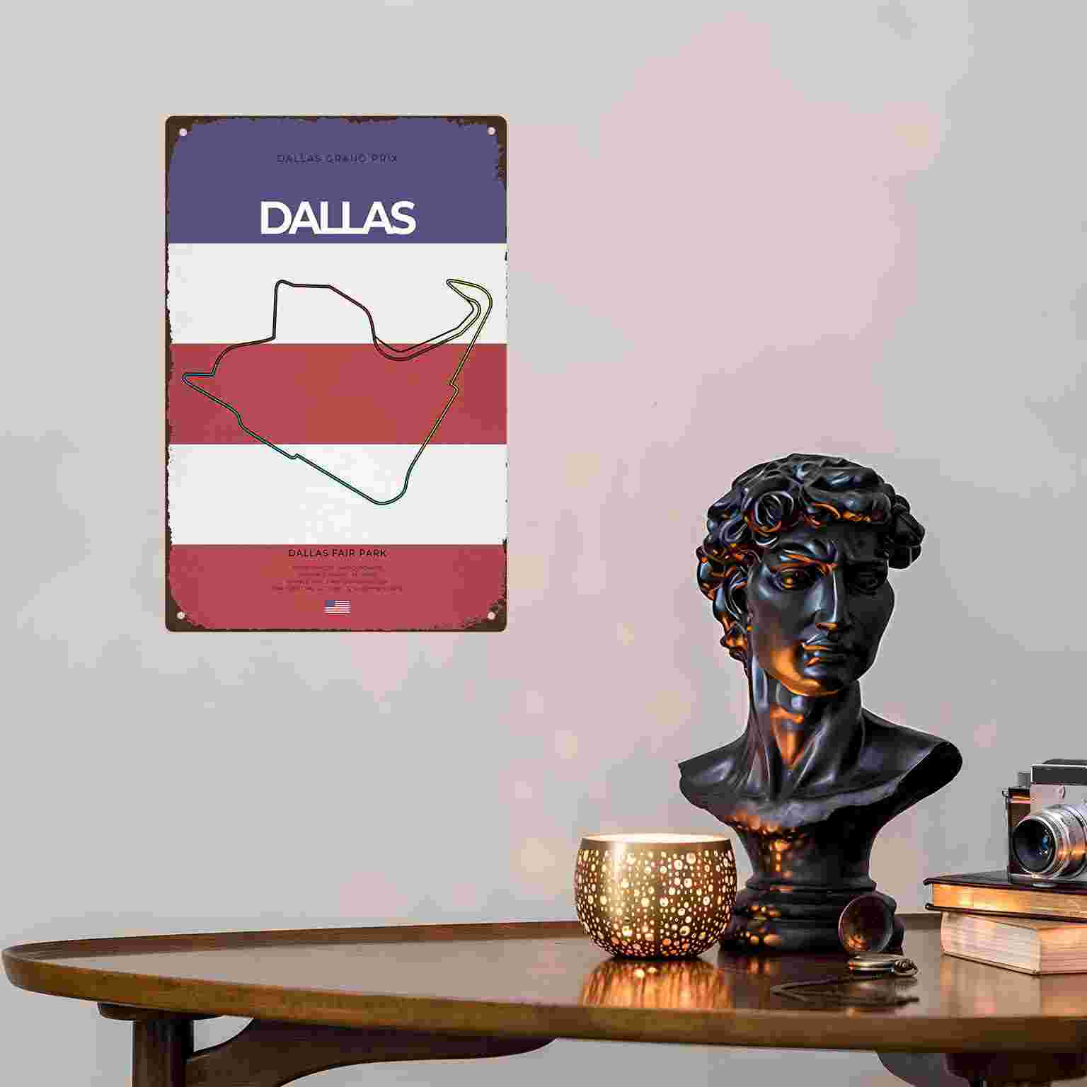 2D FLAT 1pc Dallas Grand Prix  - Home Decor Dallas 评论和价格