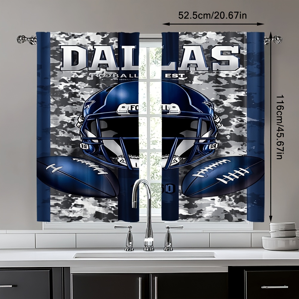 Dallas Football Door Curtains  - Home Decor Dallas 评论和价格